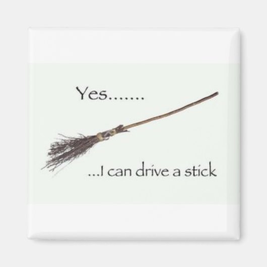 Aimant frigo sorcier broomstick (Devant)