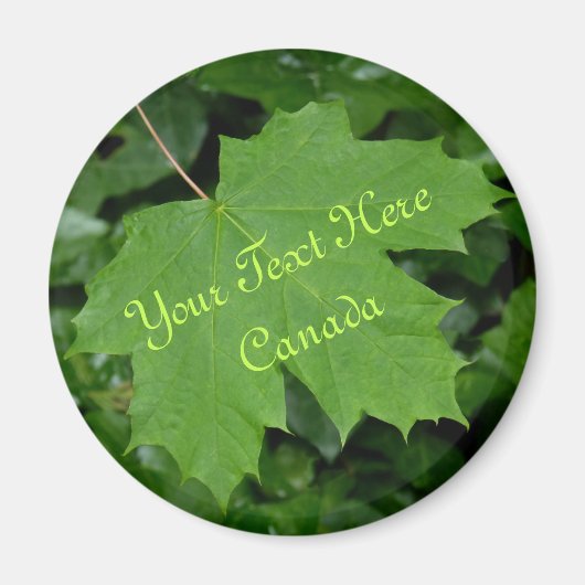 Aimant frigo souvenir Canada sur mesure Aimant Can (Devant)