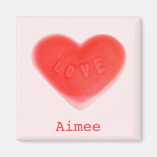 Aimant frigo Swet Heart Rose 'Nom' (Devant)