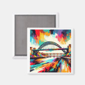aimant frigo Tyne Bridge (Recto/Verso)