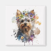 Aimant frigo Yorkie classique (Devant)