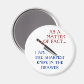 Aimant frigorifique à couteau plus serré (Recto/Verso)