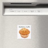 Aimant frigorifique à muffin de bleuet (In Situ (Lave-vaisselle))