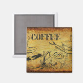 Aimant frigorifique au café (Recto/Verso)