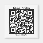 Aimant frigorifique avec code QR (Devant)