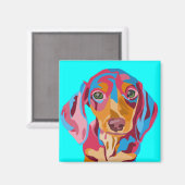 Aimant frigorifique bleu clair (Recto/Verso)