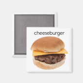 Aimant frigorifique Cheeseburger (Recto/Verso)