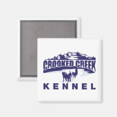 Aimant frigorifique Crooked Creek Kennel (Recto/Verso)