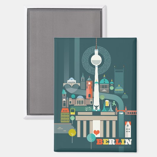 Aimant frigorifique de Berlin (Recto/Verso)