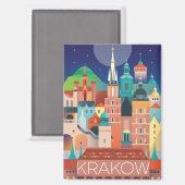Aimant frigorifique de Cracovie (Recto/Verso)