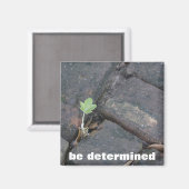 aimant frigorifique "détermination" (Recto/Verso)