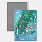 Aimant frigorifique du Cap Mai (Recto/Verso)