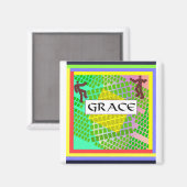 Aimant frigorifique GRACE (Recto/Verso)