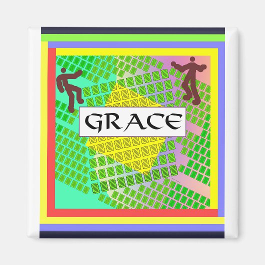 Aimant frigorifique GRACE (Devant)