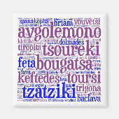 Aimant frigorifique grec (Devant)