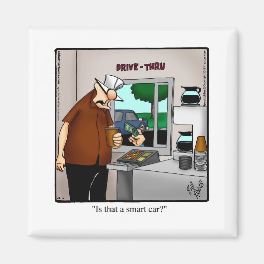 Aimant frigorifique pour Humour Smart Car (Devant)