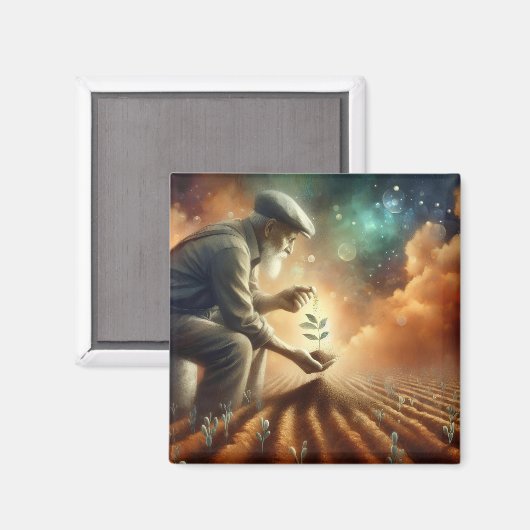 Aimant frigorifique "Semences de renouvellement" (Recto/Verso)