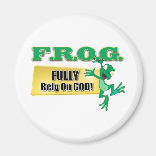 AIMANT FROG ACRONYME CHRÉTIEN PLEINEMENT COMPTER SUR DIEU (Devant)