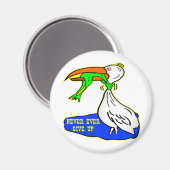 Aimant Frog Choquant Oiseau jamais renoncer (Recto/Verso)