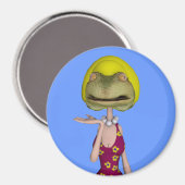 Aimant frogface blonde fille (Recto/Verso)