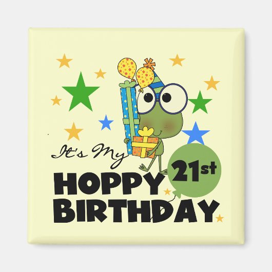 Aimant Froggie Hoppy 21e anniversaire (Devant)