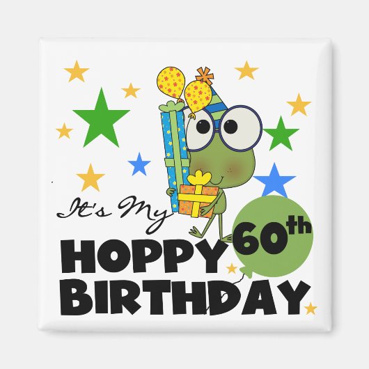 Aimant Froggie Hoppy 60e anniversaire (Devant)