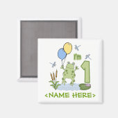 Aimant Froggy Premier anniversaire (Recto/Verso)