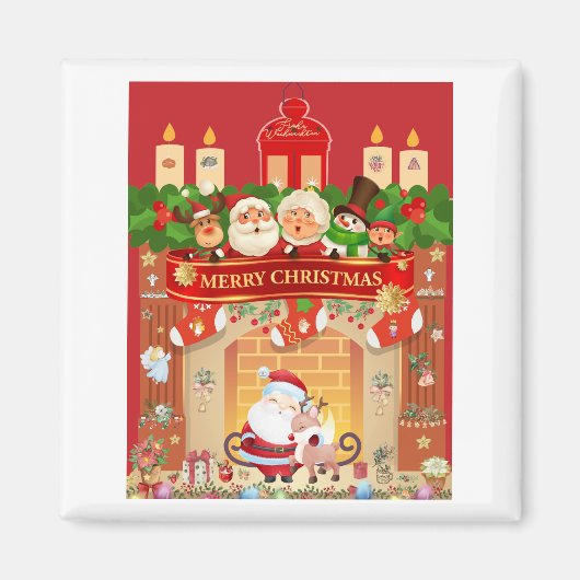 Aimant Frohe Weihnachten (Devant)