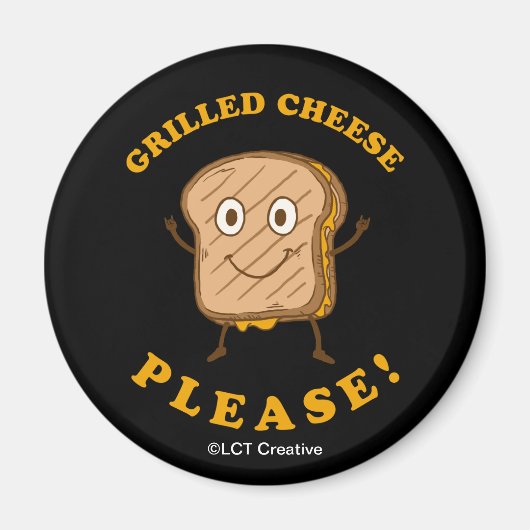 Aimant Fromage Grillé S'il vous plaît (Devant)