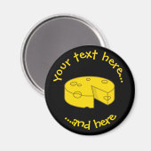 Aimant Fromage jaune (Recto/Verso)