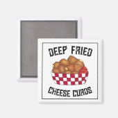 Aimant Fromages frits Profondes Courdes Minnesota Wiscons (Recto/Verso)