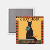 Aimant Fromages Noir conversation Français (Recto/Verso)