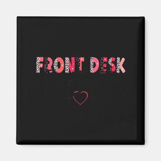 Aimant Front Receptionist Desk Valentines Day Hostal Nurs (Devant)