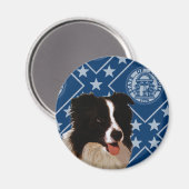 Aimant Frontière de Géorgie Collie (Recto/Verso)