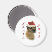 Aimant Frontière Terrier Père Noël Paws (Recto/Verso)