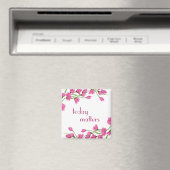 Aimant Frontières roses florales "Aujourd'hui compte" (In Situ (Lave-vaisselle))