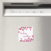 Aimant Frontières roses florales "Aujourd'hui compte" (In Situ (Lave-vaisselle))