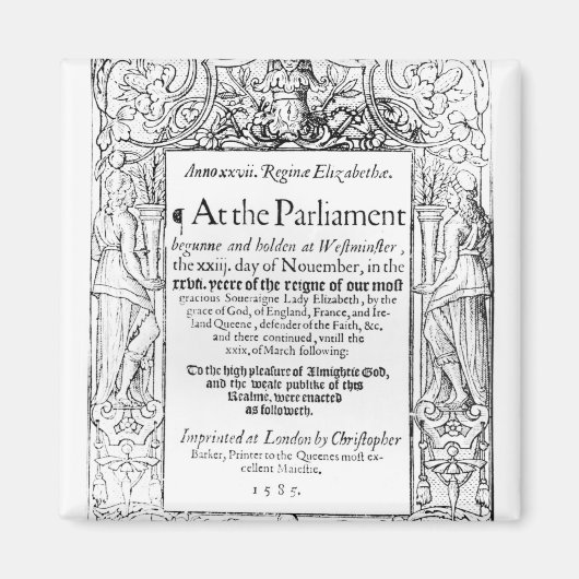 Aimant Frontispiece à un compte du parlement (Devant)