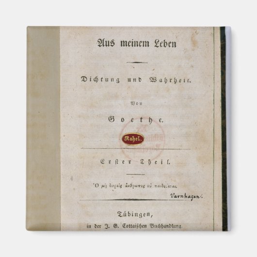 Aimant Frontispiece de 'Out of my Life (Devant)