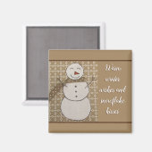 Aimant Frosty Snowman Magnet (Recto/Verso)