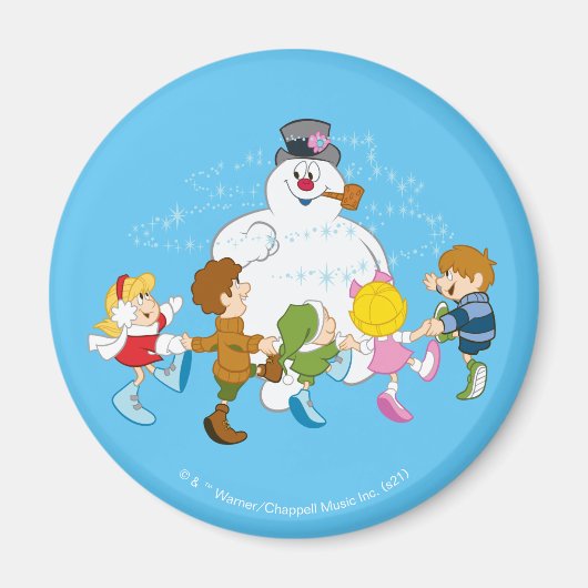 Aimant Frosty the Snowman™ | Frosty & Enfants Jouer (Devant)