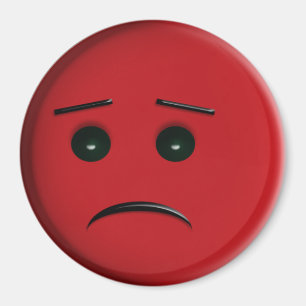 Aimant Frowny font face au rouge