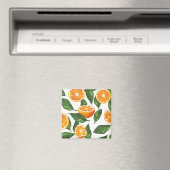 Aimant Fruit Botanique Orange Citrus Sans Couture (In Situ (Lave-vaisselle))