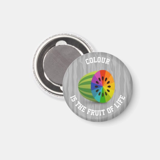 Aimant Fruit coloré (Recto/Verso)