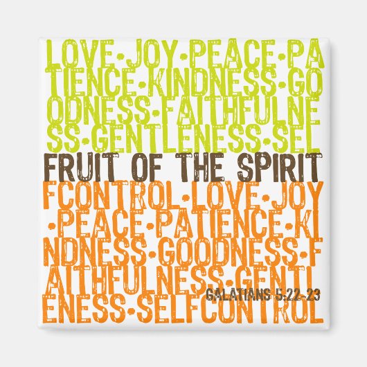 Aimant Fruit de l'Esprit (Devant)