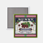 Aimant Fruit de Loganberry (Recto/Verso)
