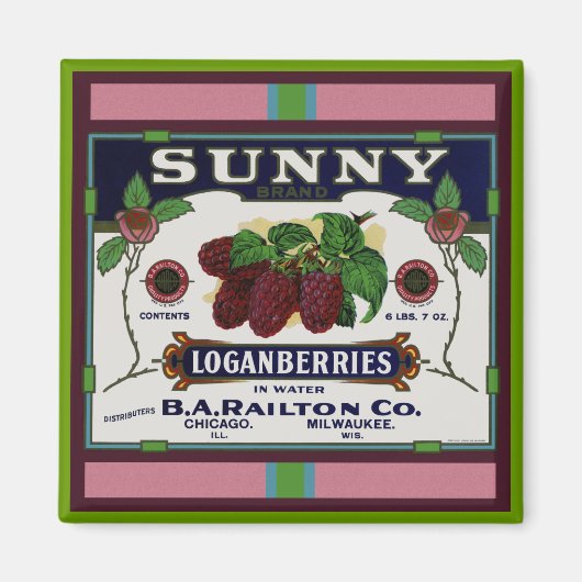 Aimant Fruit de Loganberry (Devant)