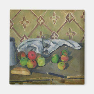 Aimant Fruit de Paul Cezanne , serviette et cruche de