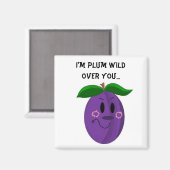 Aimant Fruit De Plum Sucré Dit (Recto/Verso)