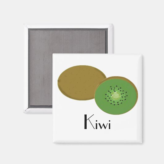 Aimant Fruit Kiwi tout simplement (Recto/Verso)
